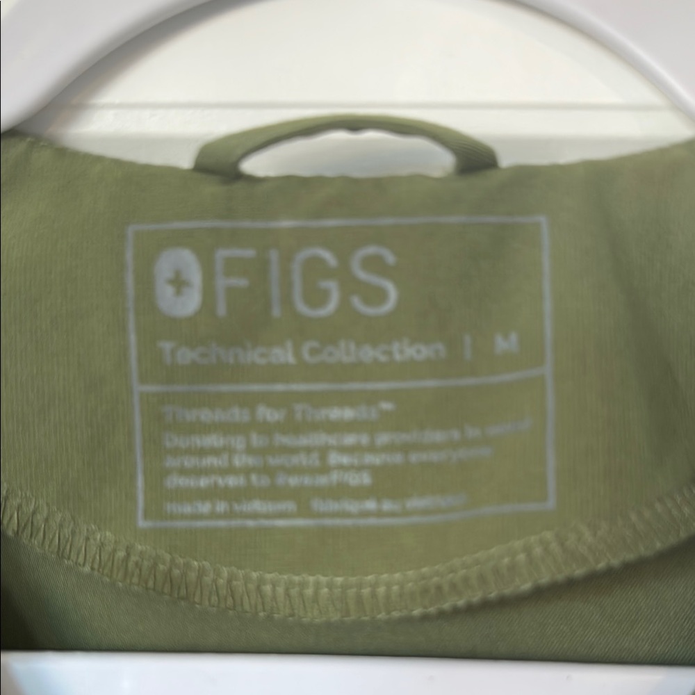 Figs Olive Green Scrub Top